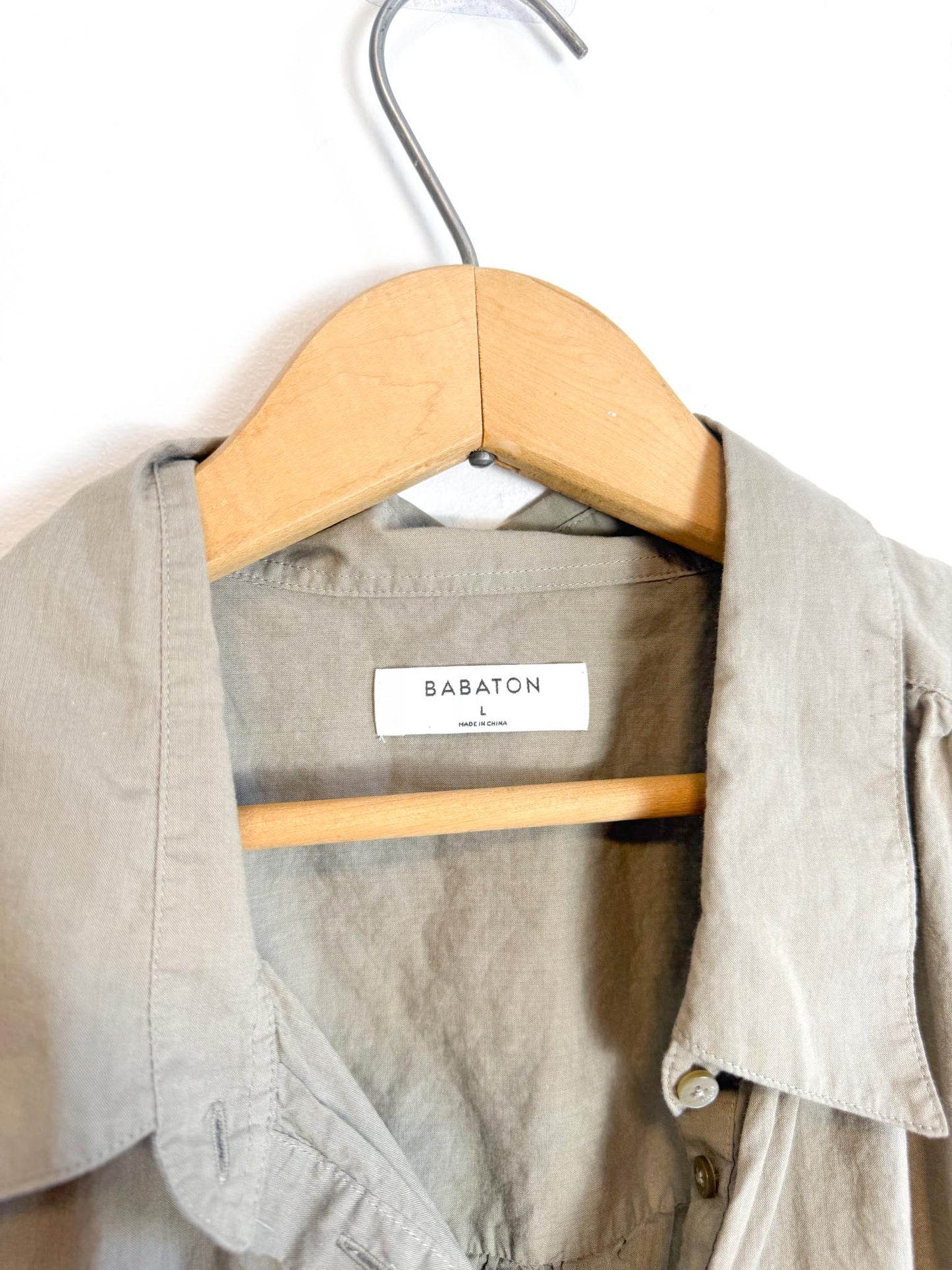 Babaton Tunic Top in Sandy Beige (Size L)