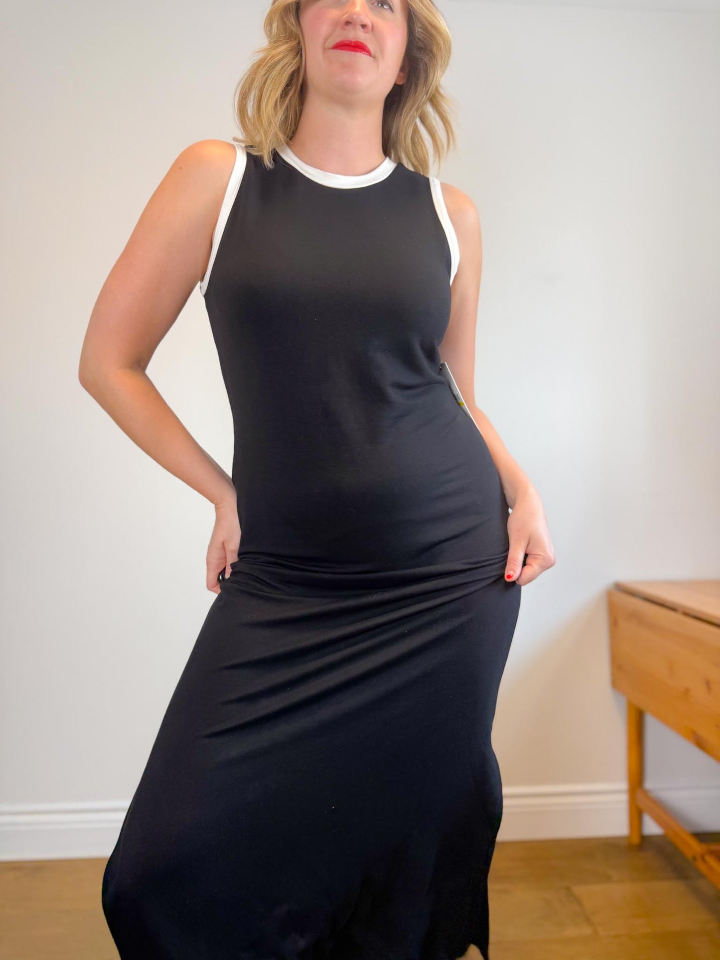 Calvin Klein Black Sleeveless Dress NWT (Size M)