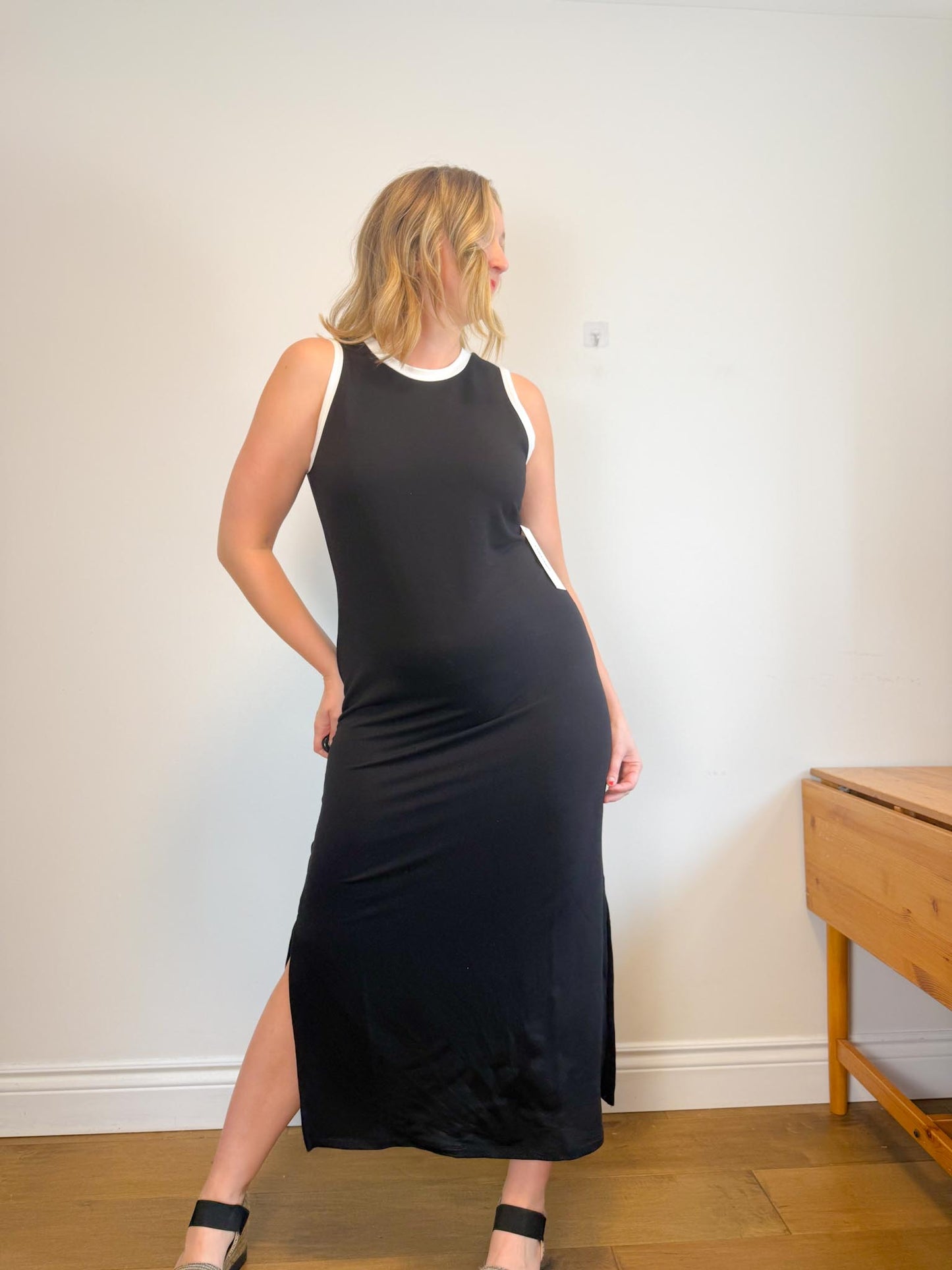 Calvin Klein Black Sleeveless Dress NWT (Size M)