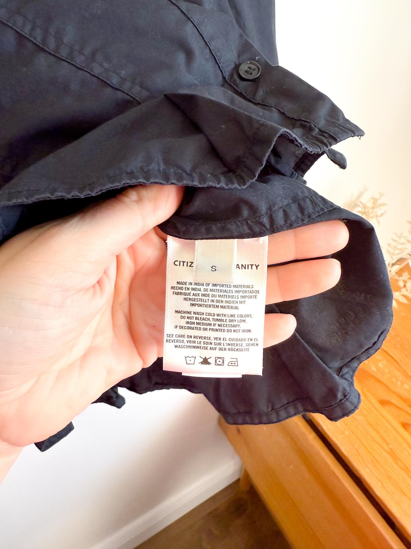 Citizens of Humanity Black Blouse (Size S)