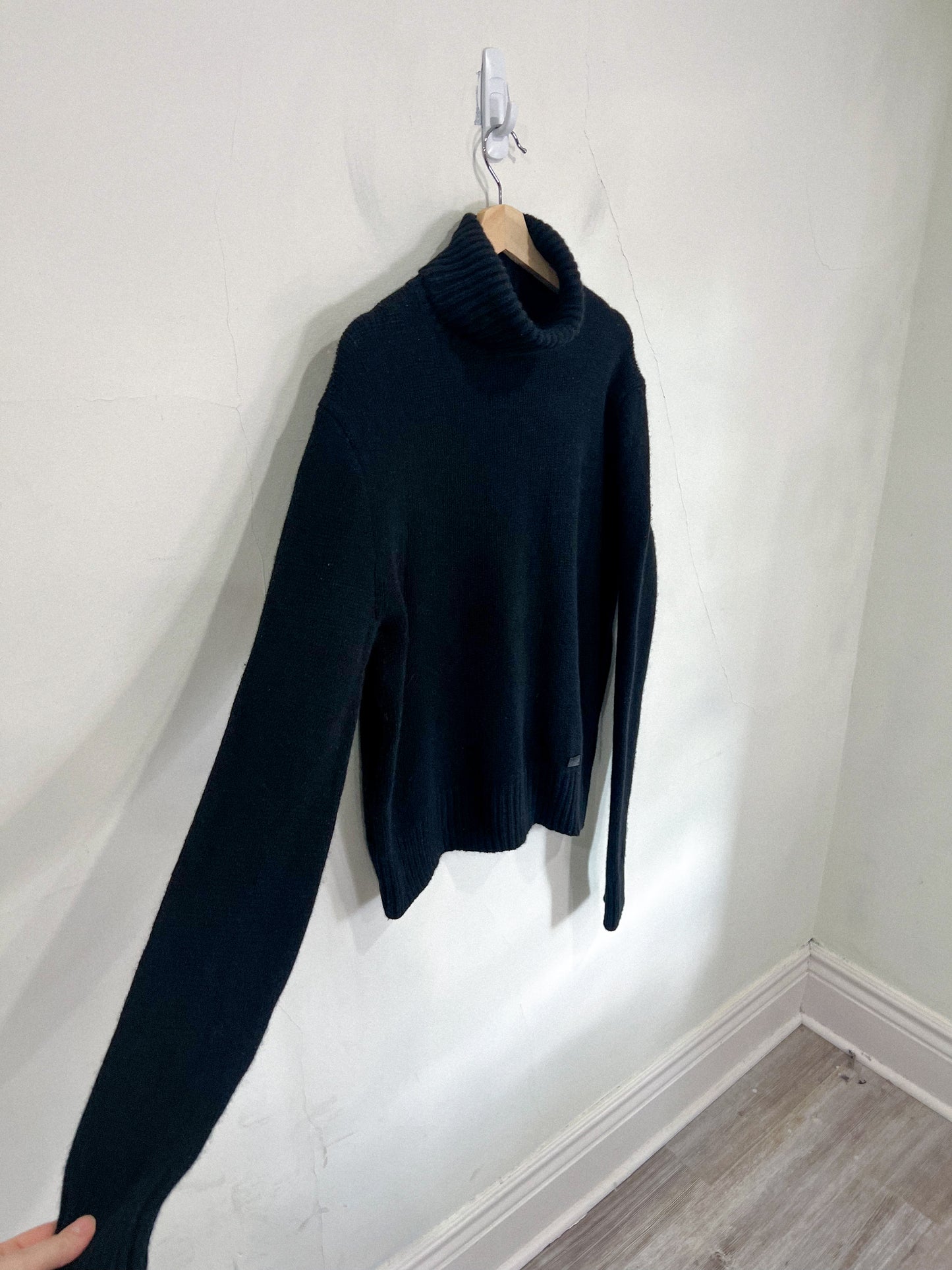 Polo Ralph Lauren Wool & Cashmere Turtleneck Sweater in Black (Size M)