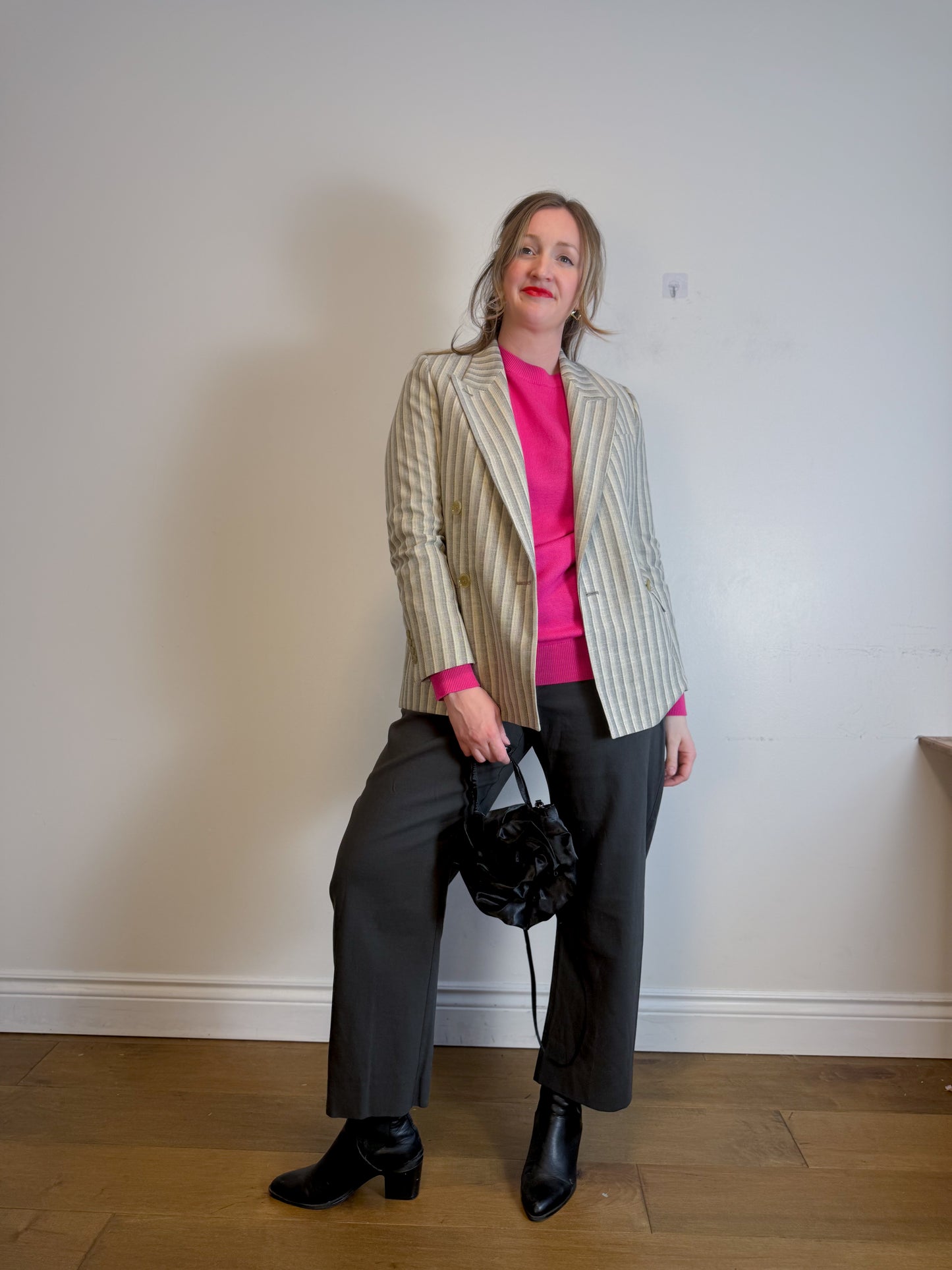 LEMAIRE Barrel Leg Trouser in Charcoal (Size 44)