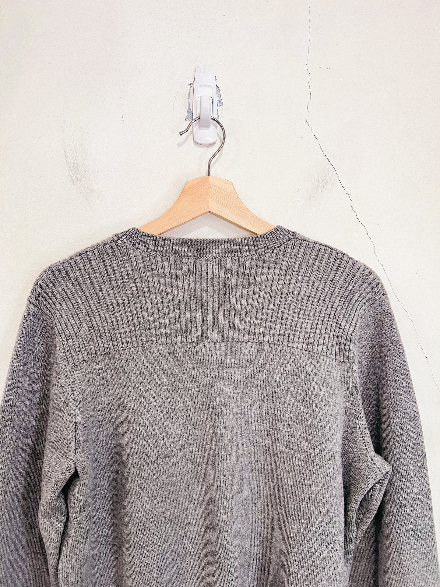 Everlane Grey Wool Crewneck Sweater (Size L)