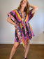 AMUR Sustainable  "Nyla Tie Front Dress" in Mixed Floral Print (Size L/XL)