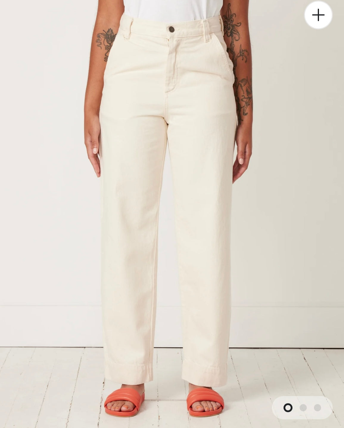 MARA HOFFMAN "Gia Pants in Natural" (Size 10)