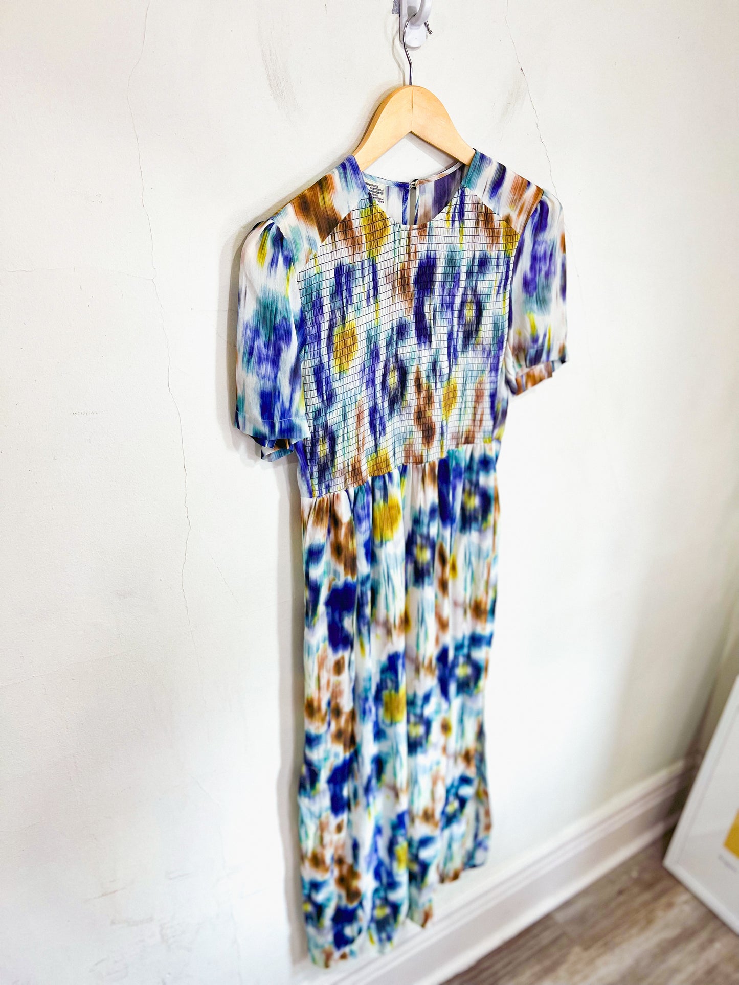 BAUM UND PFERDGARTEN "Dance Admaris Tie Dye Silk Maxi Dress" (Size M)