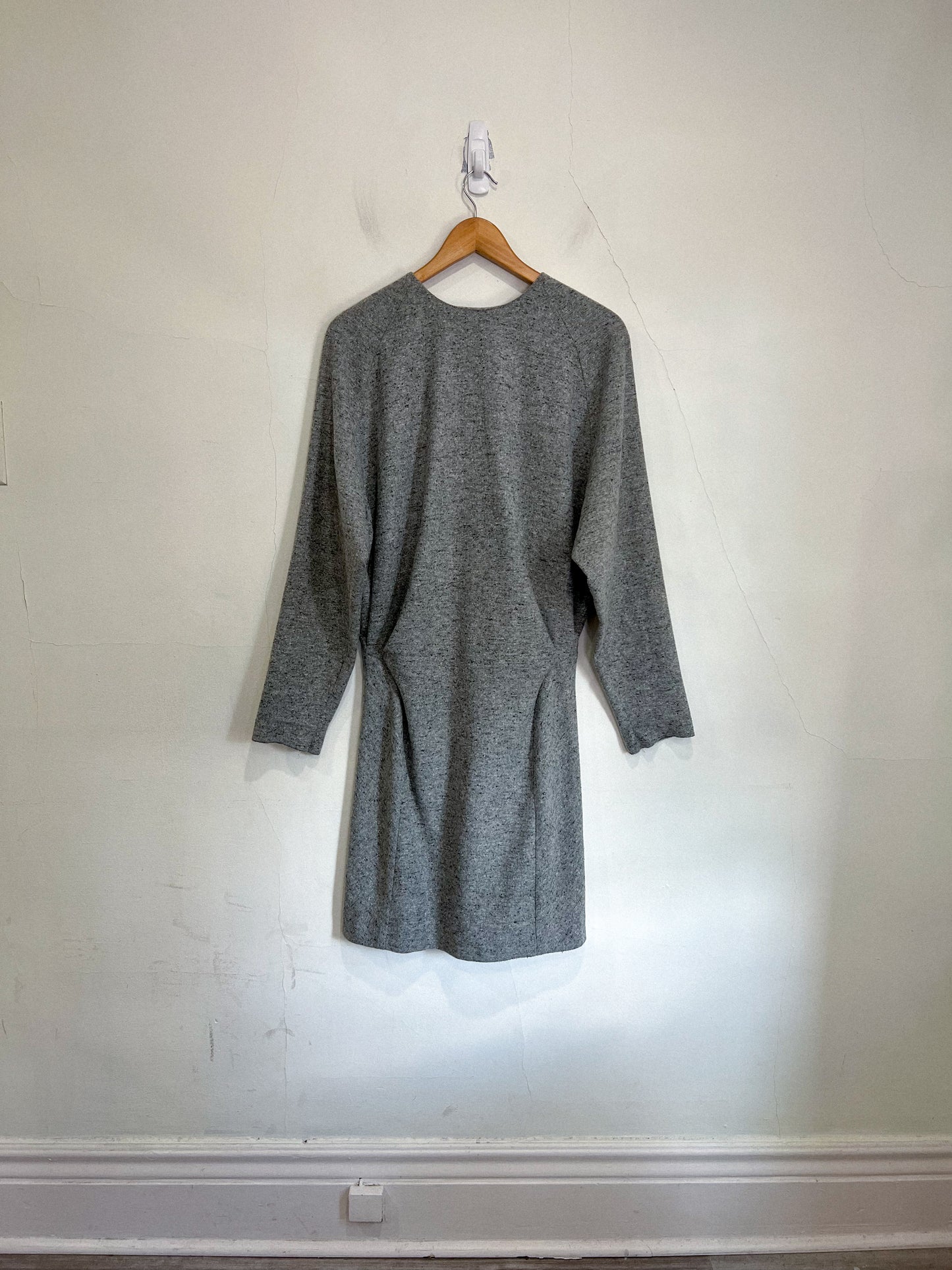 Henrik Vibskov Designer Long Sleeve Grey Mini Dress (Size M)