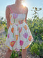 Vintage Molly B. Made in the USA White Tulip Floral Dress (Size S/M)