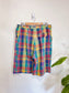 Vintage Plaid Long Shorts (Size XL)