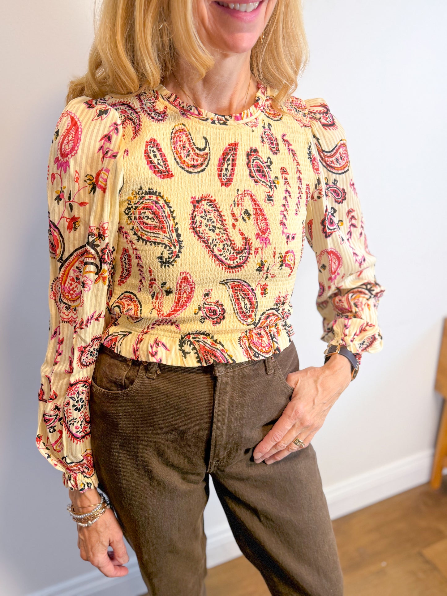 Wilfred "Tempest Blouse in Paisley Print" (Size S)