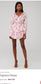 LoveShackFancy "Popover Silk Mini Dress in Pink Floral" (Size XS/S)