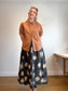 Gudrun Sjoden Floral Cotton Midi Skirt (Size L)