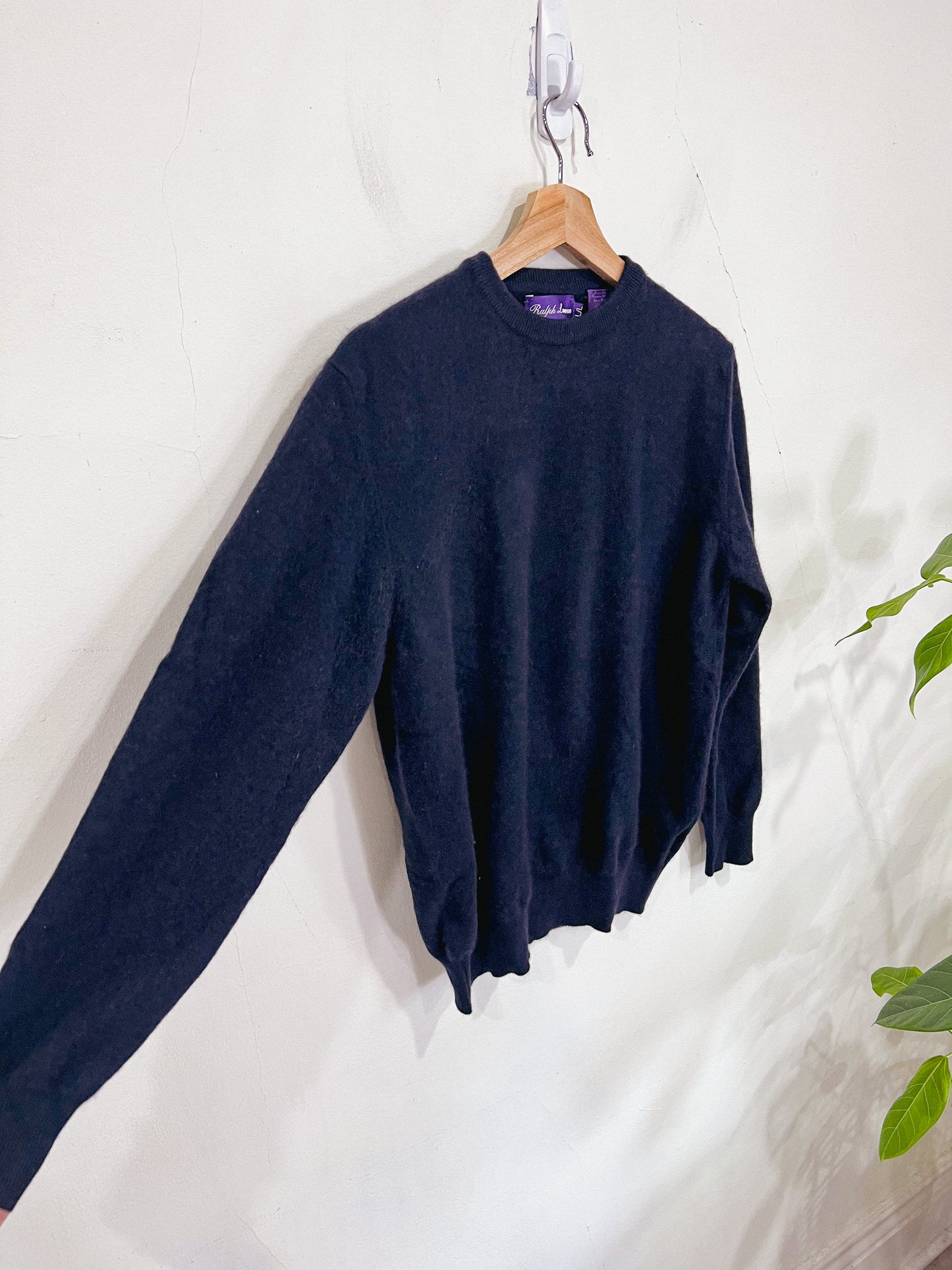 Ralph Lauren 100% Cashmere Crewneck Sweater in Navy SOLD AS IS (Size S/M)