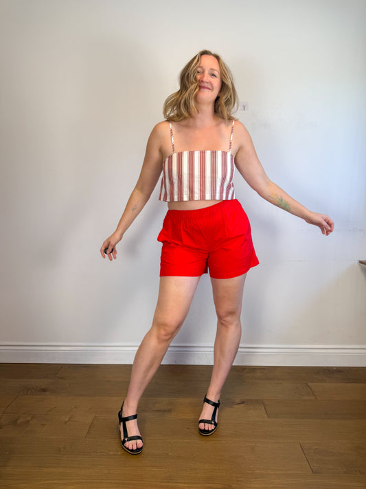 Banana Republic Striped Crop Top NWT (Size M)