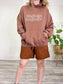 AWAV "Waves Don't Die" Brown Hoodie (Size L)