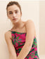 FARM RIO "Leaves Midi Dress in Hot Pink/Green" (Size S)