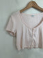 Sunday Best Cropped Tee in Light Pink (Size L)