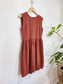 Mantaikotai Slow Fashion "Bogota Linen Dress" in Rust (SIze XS/S)