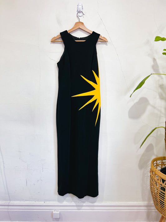 Vintage Joseph Ribkoff Creations Sunburst Dress (Size 6)