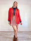 Vintage Red Blazer (Size L)