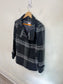 CINZIA ROCCA due Wool & Cashmere Coat in Charcoal Plaid (Size 12)