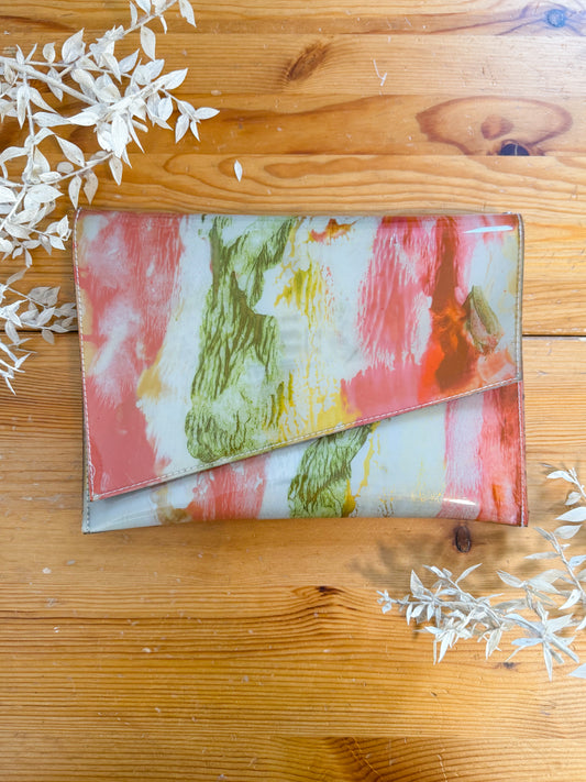 One of a Kind Plastic Multi-Colour Clutch Purse