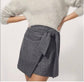 Wilfred "Wrap-Front Wool Skirt in Charcoal Grey" (Size 6)