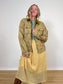 FLAX Linen Midi Skirt in Butter Yellow (Size L)