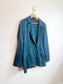 Ever New Satin Blazer in Teal (Size M/L)