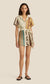 Soleil Soleil Sustainable Designer Brodie Linen Mini Dress (Size S)
