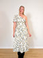 Lulus "Truly Tropic Cream Leaf Print One-Shoulder Midi Dress" NWT (Size L)