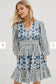 Anthropologie Not So Serious "Behati Shibori Tie Dye Mini Dress" (Size M)