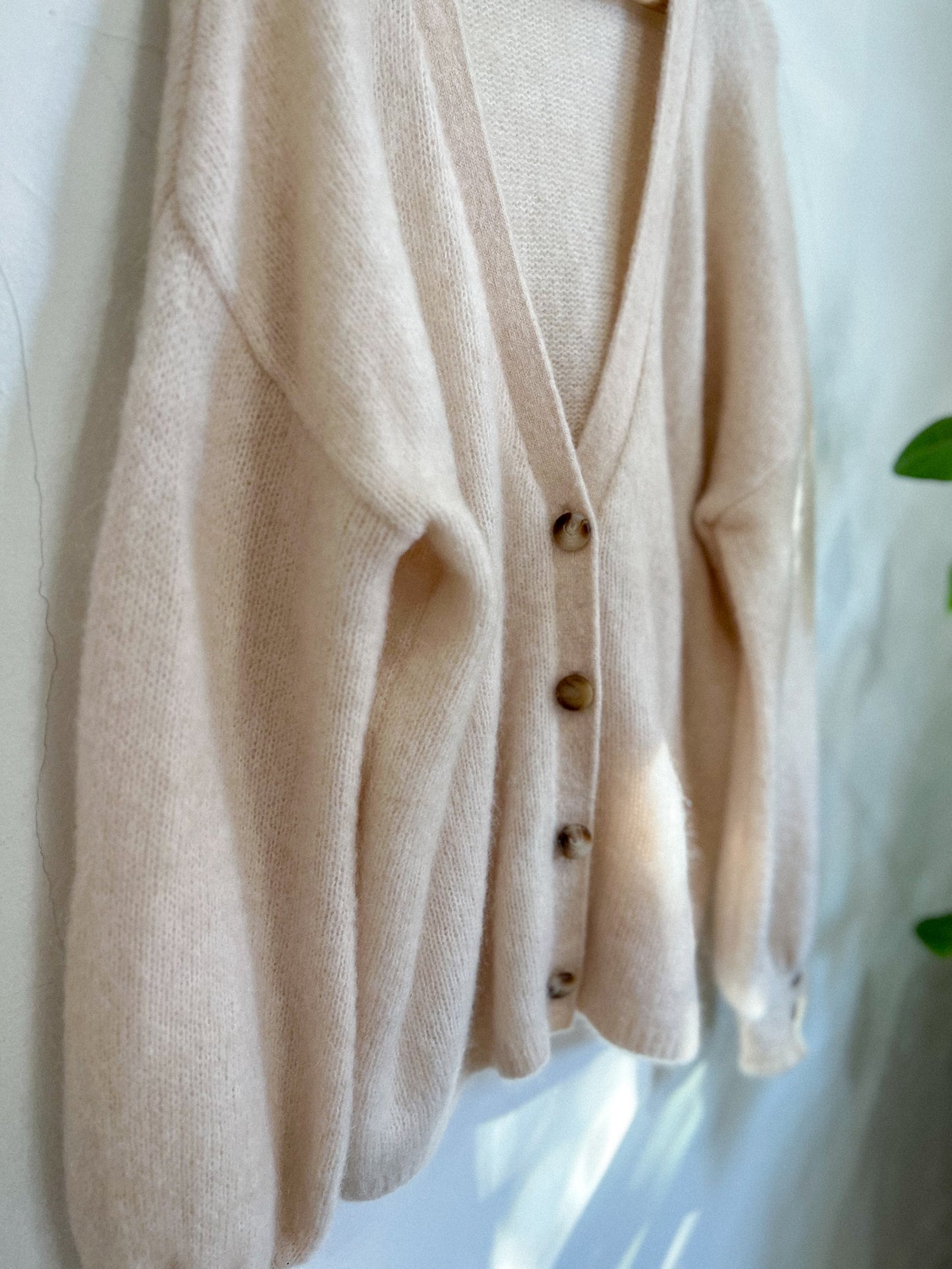 Sezane "Mia Cardigan in Natural" (Size M/L)