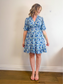 Part Two "SabrinnaPW Floral Dress in Blue/White" (Size M)