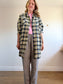 Barbour "Lunan Dress in Navy/Yellow Plaid" SOLD AS IS (Size L)
