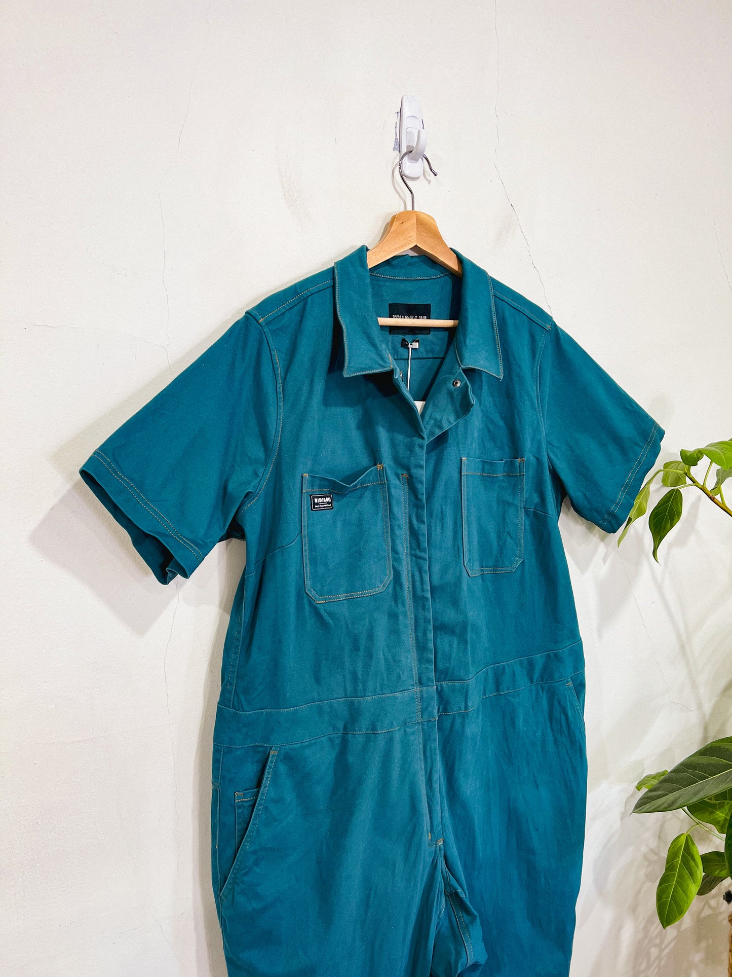 WILDFANG "The Essential Coverall in Dark Teal" NWT (Size 1X)