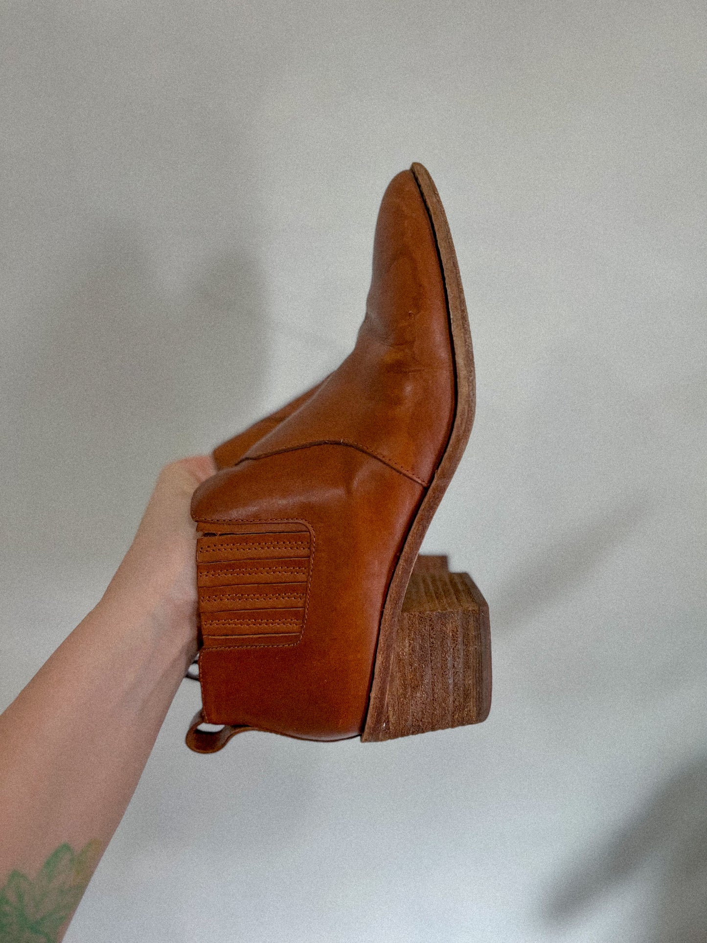 Madewell Brown Leather Ankle Boots (Size 8)