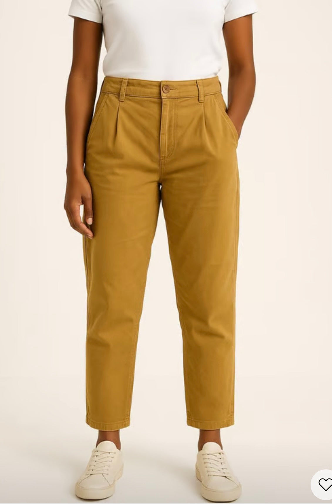 Sezane Cotton Pants in Brown (Size M/L)