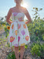 Vintage Molly B. Made in the USA White Tulip Floral Dress (Size S/M)