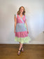 Tanya Taylor "Jazzie Multi-Colour Pastel Wrap Dress" (Size L/XL)