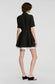 SANDRO "Short contrast skater dress" in Black NWT (Size S/M)