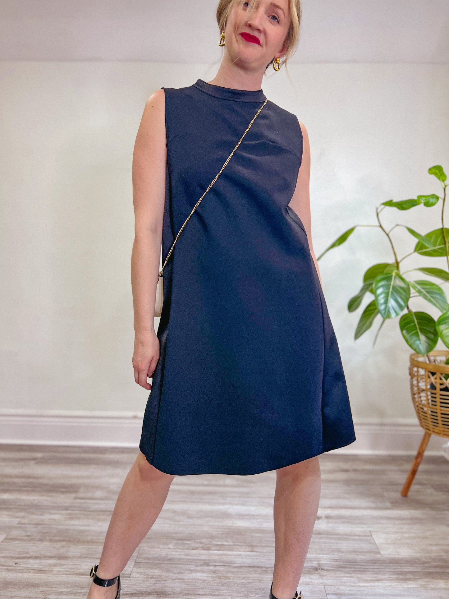 MARELLA Art 365 Designer "Flared Dress" in Black (Size XL)