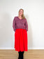 KOTN Sustainable Alpaca & Merino Wool Sweater in Burgundy (Size S/M)