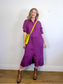 FRNCH Paris Shirt Dress in Aubergine Purple (Size S-L)