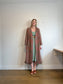J.Jill Long Quilt Wool Jacket in Dusty Rose/Green (Size M/L)
