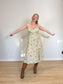 Wilfred "Genoa Linen Midi Dress in Sage Green Floral" (Size XL)