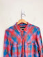 Hurley Plaid Button Down in Blue/Red (Size L)