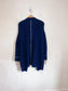 Chris Ran Lin for Lane Crawford Designer Wool Cardigan with Lace Sleeves in Navy (Size S/M)