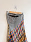 Anthropologie "Maeve Strapless Asymmetrical Midi Dress in Mixed Print" NWT (Size S)