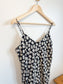 Gap Floral Midi Dress in Black/White (Size L)